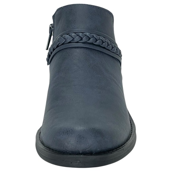 Easy Street Jalia Navy Faux Leather Womens Shooties Size 7M - Picture 6 of 10